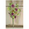 Artificial Burlap Violet Pick 14 Inch Purple Floral Stem Vase Decor Accent Set of 3